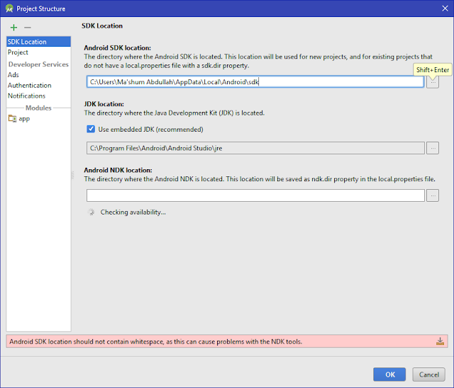 Android SDK Location Default
