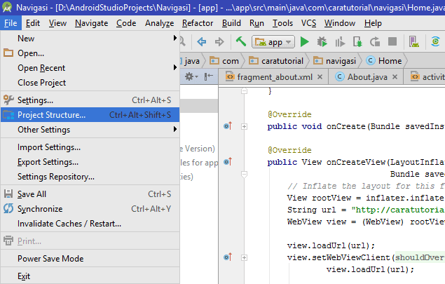 File Project Structure Android Studio