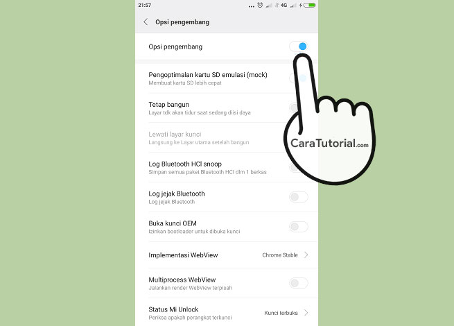 Cara Mengaktifkan Opsi Pengembang di HP Xiaomi Android