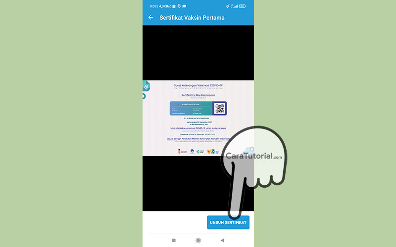 unduh sertifikat vaksinasi Covid-19