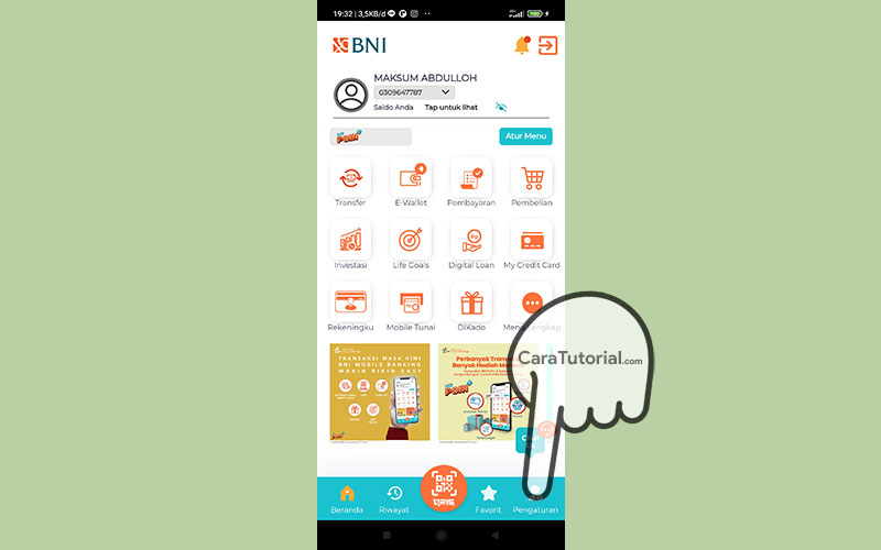 Beranda Aplikasi BNI Mobile Banking Beranda Aplikasi BNI Mobile Banking