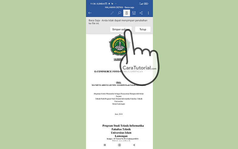 Cara Edit File PDF di HP Android