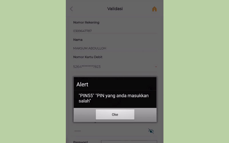 ganti pin atm bni salah