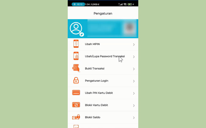 pangaturan bni mobile banking