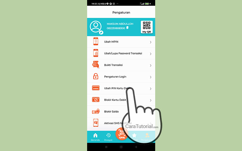 ubah pin kartu debit BNI Mobile Banking
