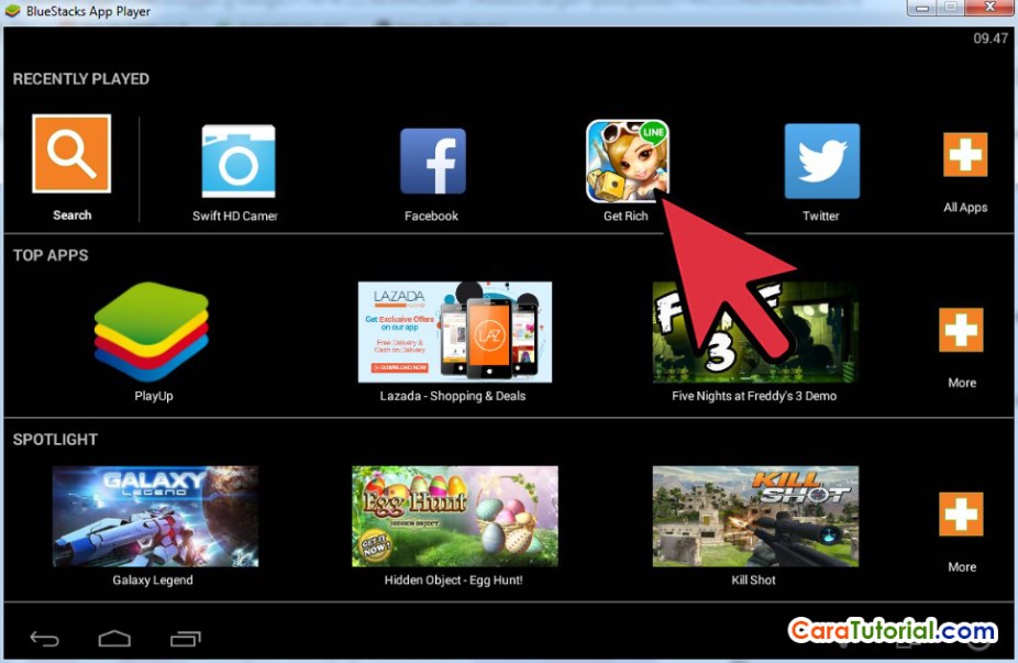 Main Game LINE Let's Get Rich di Komputer atau Laptop